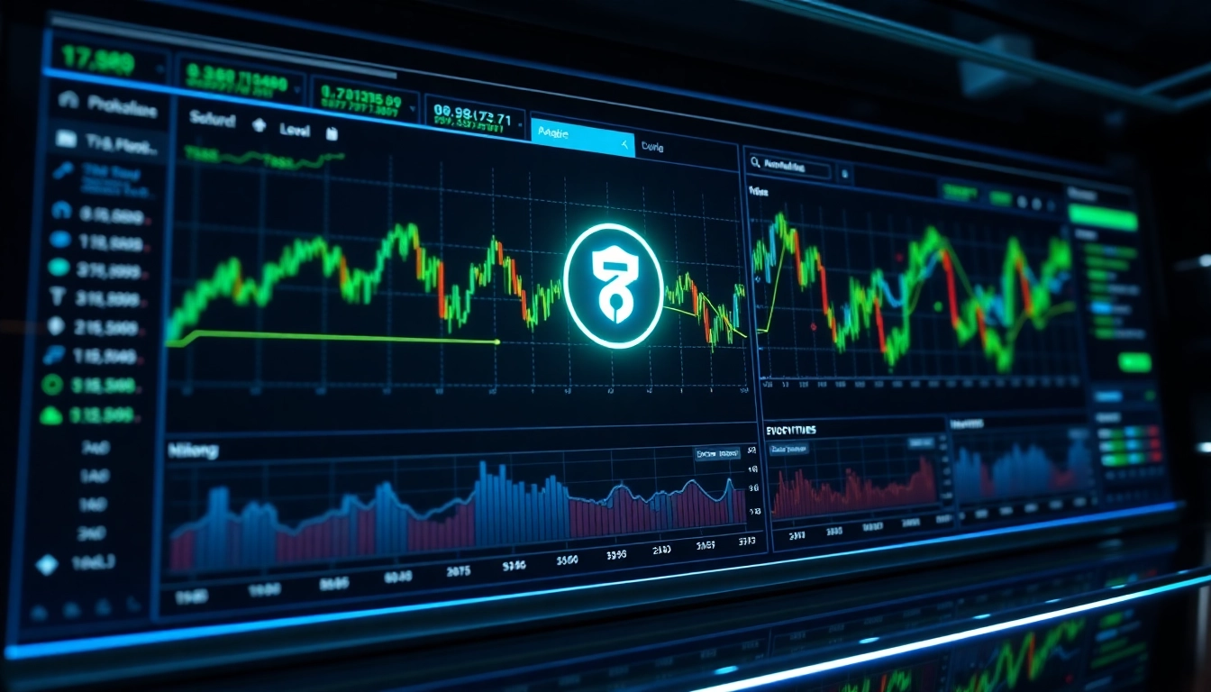Aicoin cryptocurrency trading interface with live charts and real-time alerts, emphasizing security and convenience for traders.