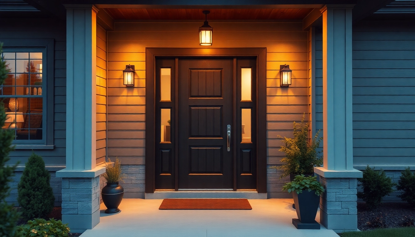 Front door replacement: stylish, energy-efficient entry showcasing customizable exterior doors.