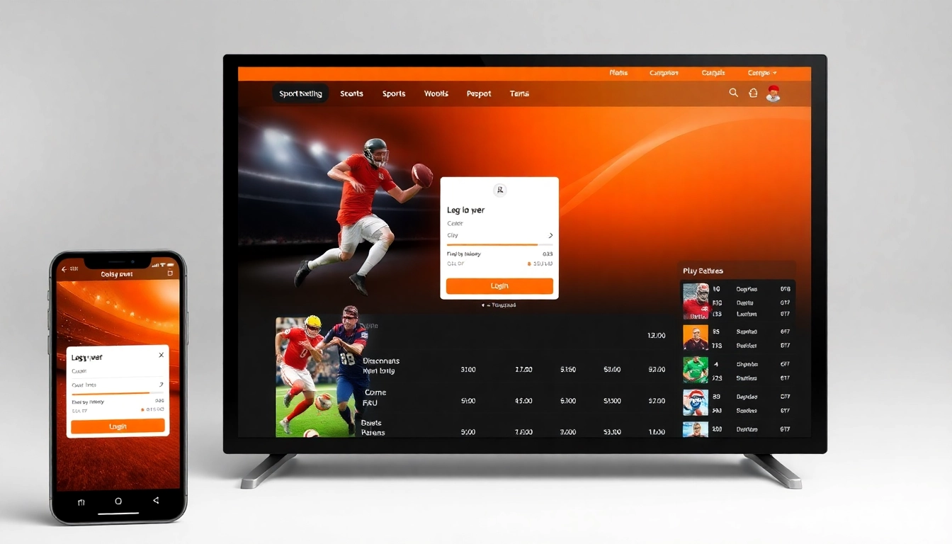 Fairplay online betting platform login screen featuring vibrant orange and black UI with sports imagery and easy navigation for Indian users.