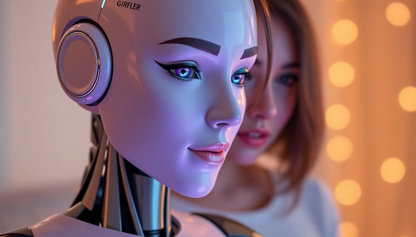 AI girlfriend engaging in a realistic, unfiltered NSFW chat on a modern device, emphasizing intimacy and digital companionship.